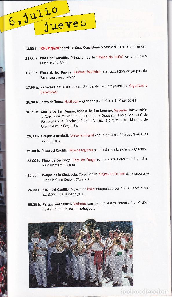 Documentos antiguos: SAN FERMIN PAMPLONA - IRU&Ntilde;A 1995 - Foto 2