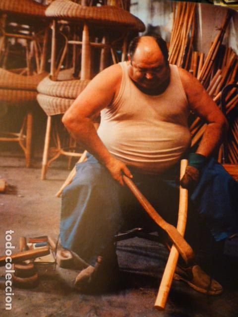 Old Documents: GORGOS ALICANTE TRABAJANDO LA MEDULA ANTIGUA LAMINA HUECOGRABADO