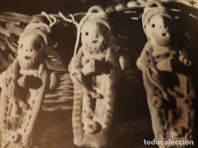 Documentos antigos: BARCELONA TRES SANTOS ANTIGUA LAMINA HUECOGRABADO