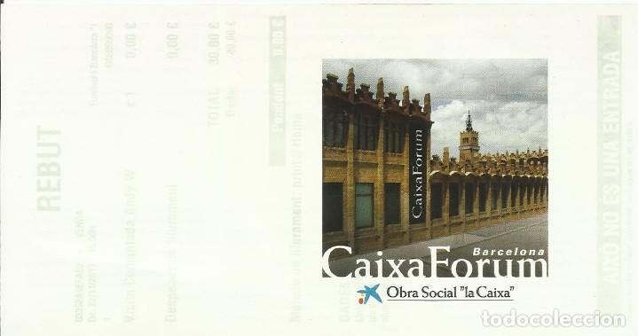 Documentos antiguos: Entrada CaixaForum. Barcelona. Buen estado. 8x15 cm. 2017. Andy Warhol.