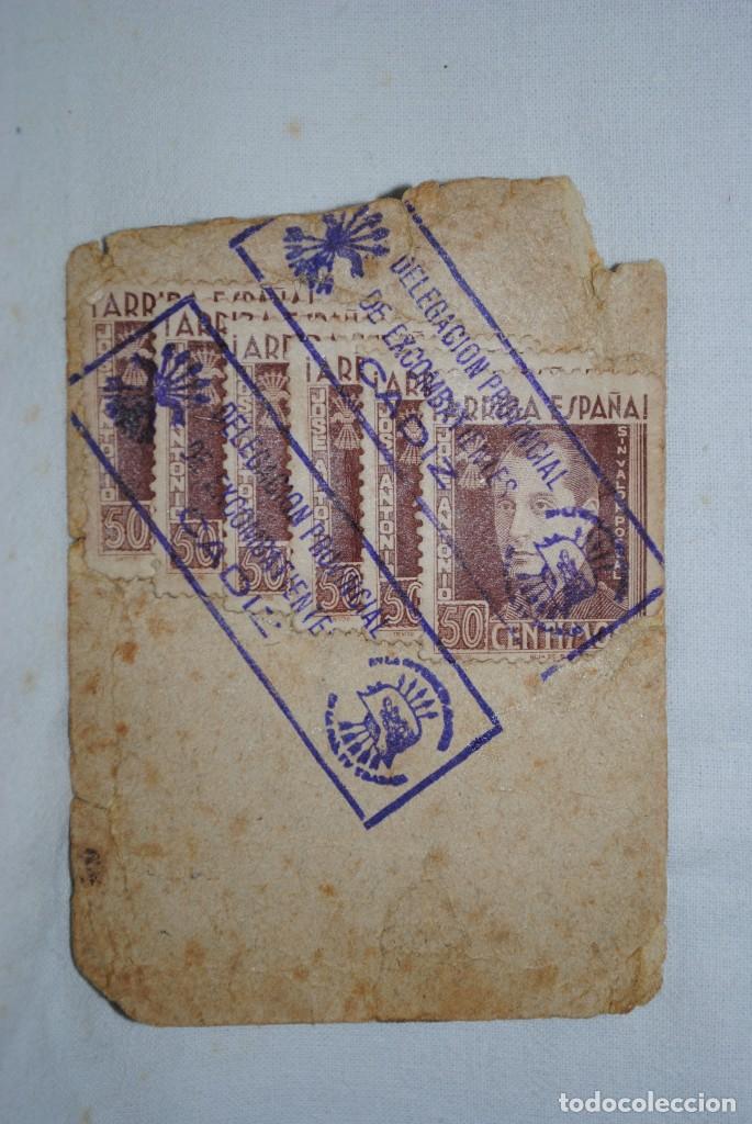 Documentos antiguos: TARJETA DE SERVICIO DE EX- COMBATIENTE - Foto 2