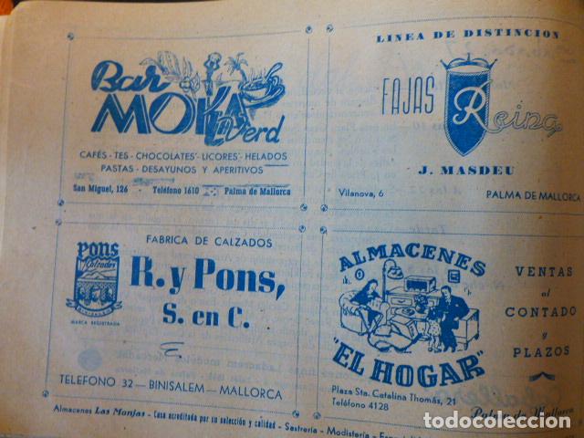Documentos antiguos: PALMA DE MALLORCA 1950 PROGRAMA FERIAS Y FIESTAS DE PRIMAVERA - Foto 6