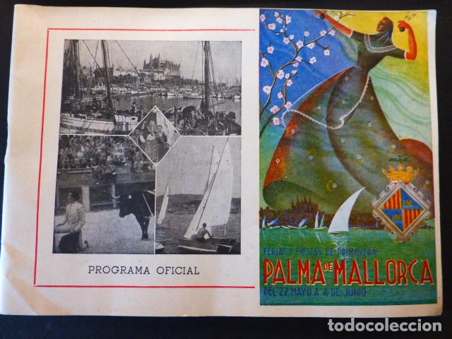 Documentos antiguos: PALMA DE MALLORCA 1950 PROGRAMA FERIAS Y FIESTAS DE PRIMAVERA - Foto 1