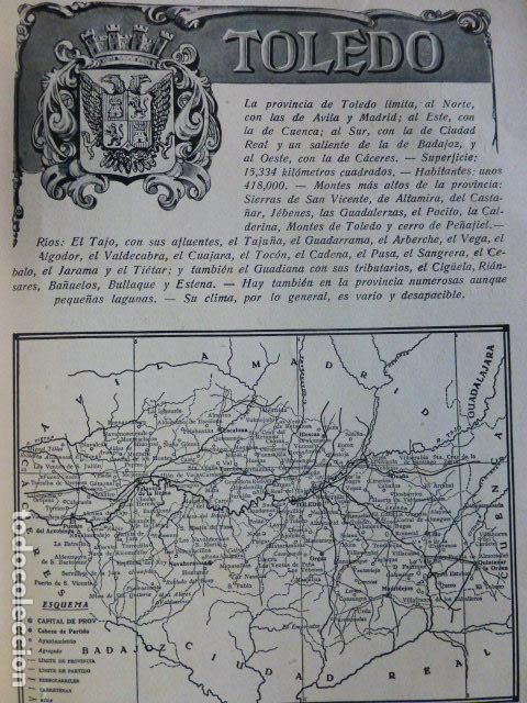 Documenti antichi: TOLEDO REPORTAJE SOBRE LA CIUDAD Y PROVINCIA 1920