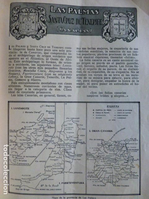 Documenti antichi: CANARIAS GRAN CANARIA TENERIFE REPORTAJE SOBRE LA CIUDAD Y PROVINCIA 1920
