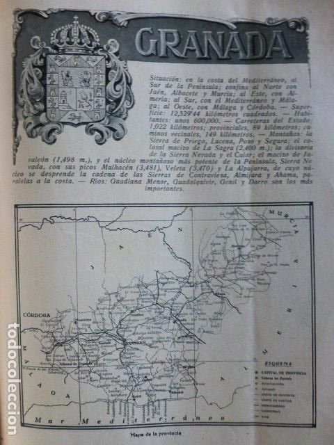 Documenti antichi: GRANADA REPORTAJE SOBRE LA CIUDAD Y PROVINCIA 1920
