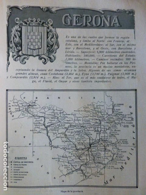 Old Documents: GERONA REPORTAJE SOBRE LA CIUDAD Y PROVINCIA 1920