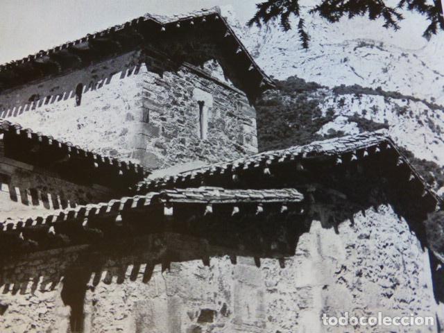 Old Documents: SANTA MARIA DE LEBE&Ntilde;A CANTABRIA ANTIGUA LAMINA HUECOGRABADO