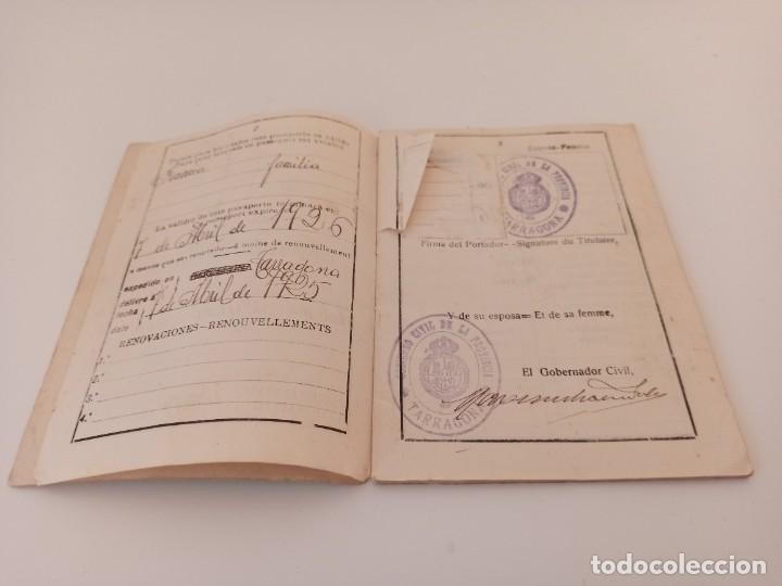Documentos antiguos: Pasaporte Alfonso XIII - Foto 4