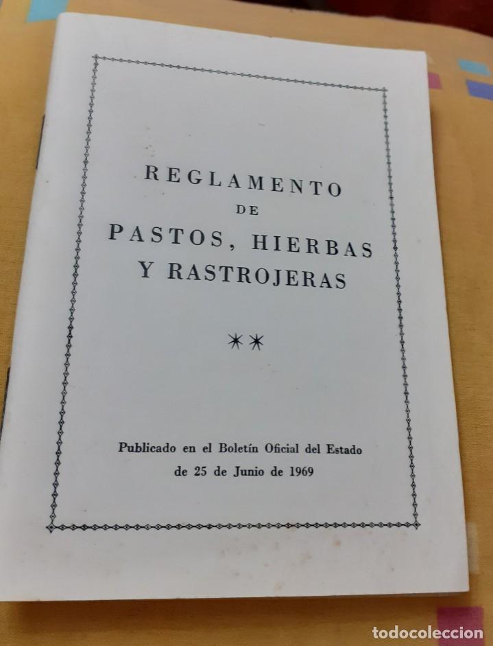 Documentos antiguos: cuadernillo con instruccion del BOE sobre hierbas y rastrojeras a&ntilde;o 1969 - Foto 1