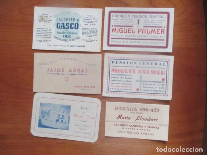Documentos antiguos: PROPAGANDA DIVERSA ANTIGUA -6 TARGETAS DIFERENTES - Foto 1