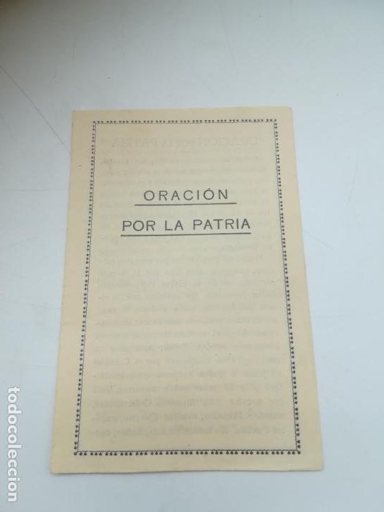 Old Documents: ORACI&Oacute;N POR LA PATRIA Y A CRISTO REY. IMP. JOSE MACIA. SEVILLA. VER