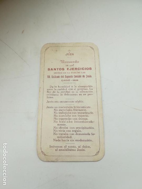 Documentos antiguos: RECUERDO DE LOS SANTOS EJERCICIOS. ESCLAVAS DEL SAGRADO CORAZON DE JESUS. 1928. CADIZ.