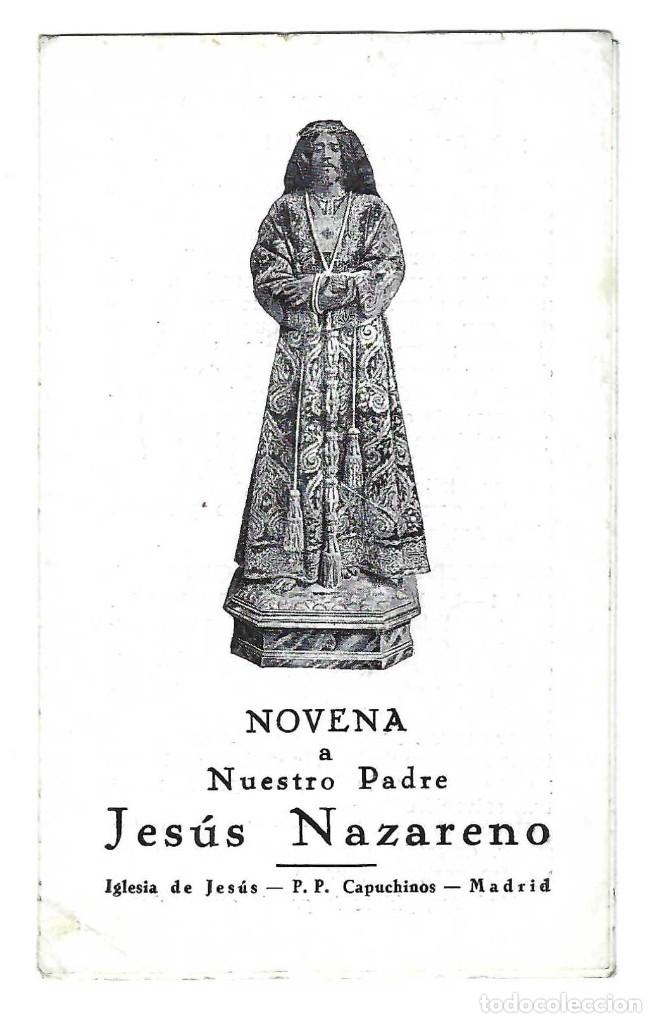 Documentos antiguos: TR&Iacute;PTICO NOVENA A NUESTRO PADRE JES&Uacute;S NAZARENO. IGLESIA DE JES&Uacute;S. MADRID