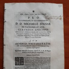 Documentos antiguos: 1700 DOCUMENTO JURÍDICO EN LATÍN -FIGUERES , TAVERNER ET RUBI. Lote 291933033