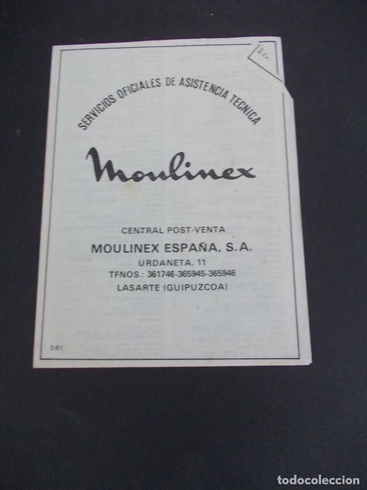 Alte Dokumente: Antigua Guia Servicios oficiales de Asistencia Tecnica Moulinex