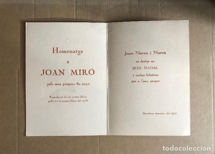 Alte Dokumente: Homenaje 80 aniversario Mir&oacute;. Portada Arc Voltaic. 1972