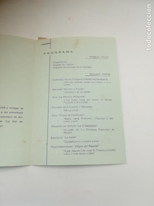 Documentos antiguos: EMISORA. LA VOZ DE VALLADOLID. CALDER&Oacute;N DE LA BARCA. PROGRAMA. VER - Foto 2