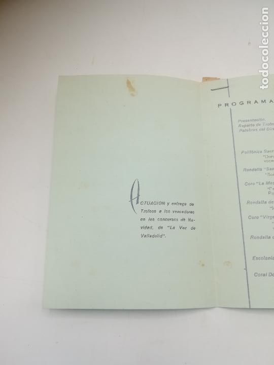 Documentos antiguos: EMISORA. LA VOZ DE VALLADOLID. CALDER&Oacute;N DE LA BARCA. PROGRAMA. VER - Foto 3