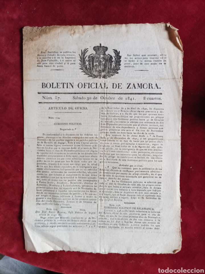 Documentos antiguos: Guerras Carlistas Zamora 1841 - Foto 2
