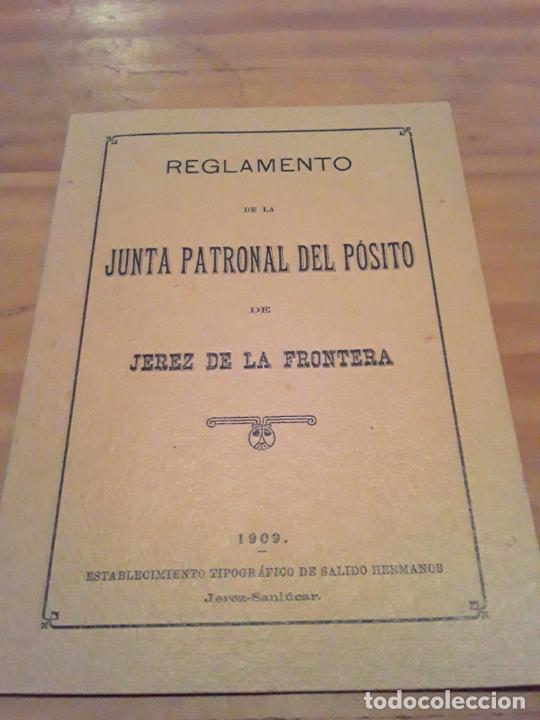 Old Documents: REGLAMENTO DE LA JUNTA PATRONAL DEL POSITO DE JEREZ DE LA FRONTERA.1909.16 PAGINAS.