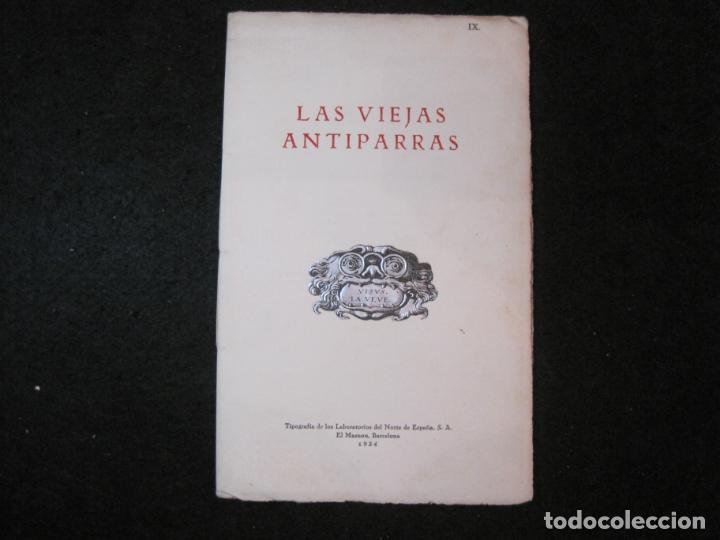 Documentos antiguos: LAS VIEJAS ANTIPARRAS-EL MASNOU-TIP&middot;LABORATORIOS NORTE DE ESPA&Ntilde;A-A&Ntilde;O 1934-VER FOTOS-(K-4722)