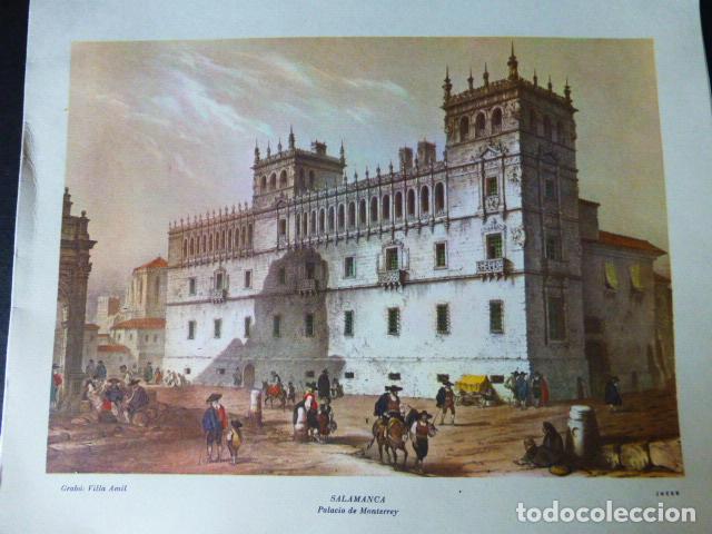 Alte Dokumente: SALAMANCA PALACIO DE MONTERREY TARJETA CROMOLITOGRAFICA 21 X 17 CMTS