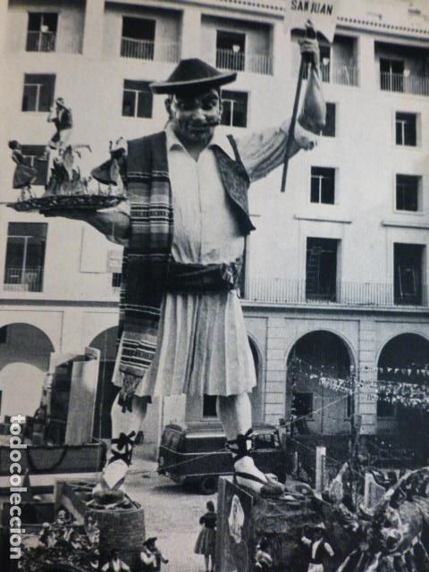 Documentos antigos: ALICANTE HOGUERA DE SAN JUAN ANTIGUO HUECOGRABADO