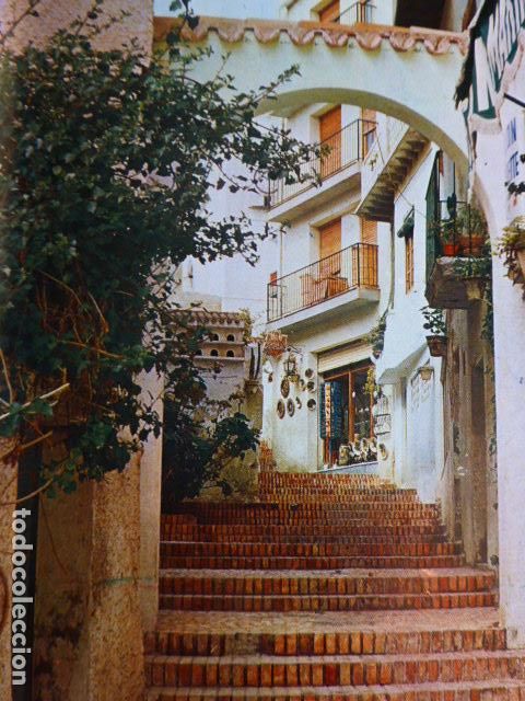 Documentos antiguos: BENIDORM ALICANTE UNA CALLE ANTIGUO HUECOGRABADO