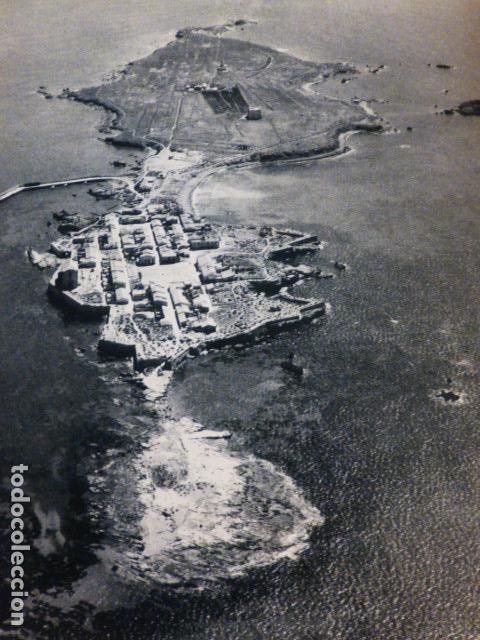 Documentos antiguos: ISLA DE TABARCA ALICANTE VISTA AEREA ANTIGUO HUECOGRABADO