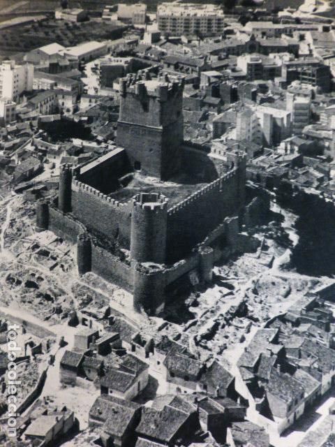 Old Documents: VILLENA ALICANTE VISTA AEREA ANTIGUO HUECOGRABADO