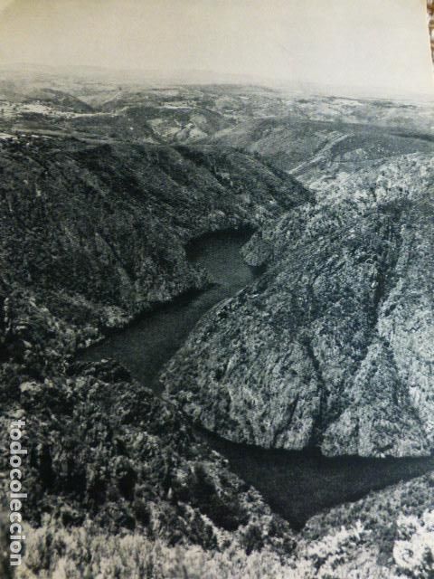 Documentos antiguos: LAS MEDAS ORENSE EL RIO SIL ANTIGUO HUECOGRABADO