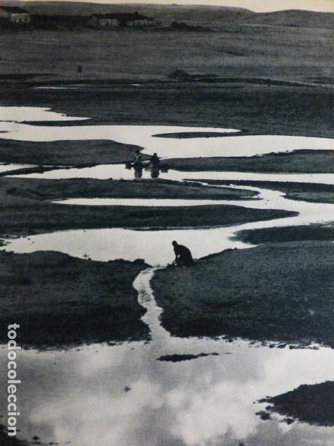 Documentos antiguos: LAS LIMIAS ORENSE PAISAJE ANTIGUO HUECOGRABADO