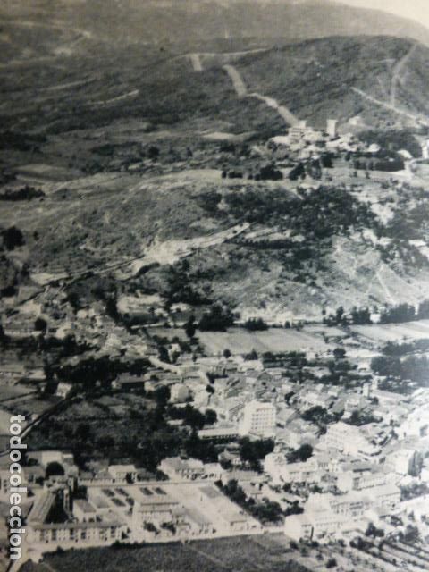 Old Documents: VERIN ORENSE VISTA AEREA ANTIGUO HUECOGRABADO
