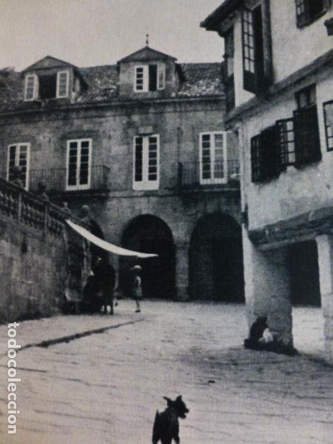 Documenti antichi: ORENSE PLAZUELA DE LAS DAMAS ANTIGUO HUECOGRABADO