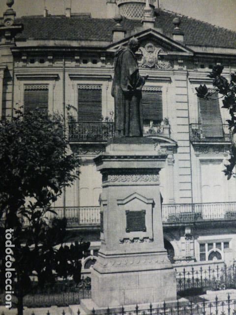 Old Documents: ORENSE MONUMENTO A FEIJOO ANTIGUO HUECOGRABADO