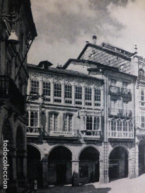 Alte Dokumente: ORENSE PLAZA MAYOR ANTIGUO HUECOGRABADO