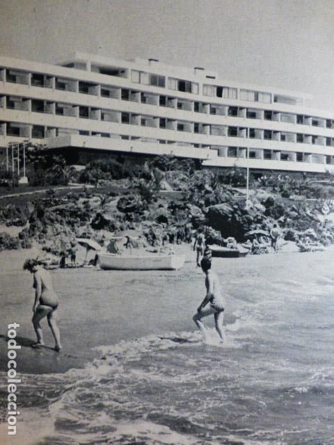 Documents Anciens: PLAYA DEL CARMEN LANZAROTE HOTEL ANTIGUO HUECOGRABADO