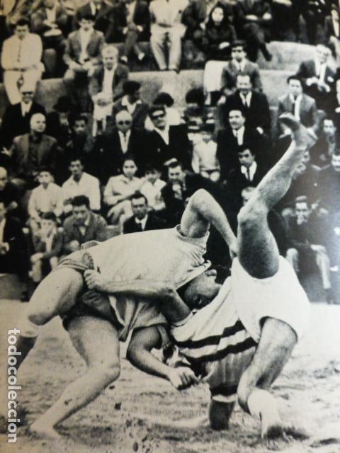 Documents Anciens: GRAN CANARIA LUCHA CANARIA ANTIGUO HUECOGRABADO