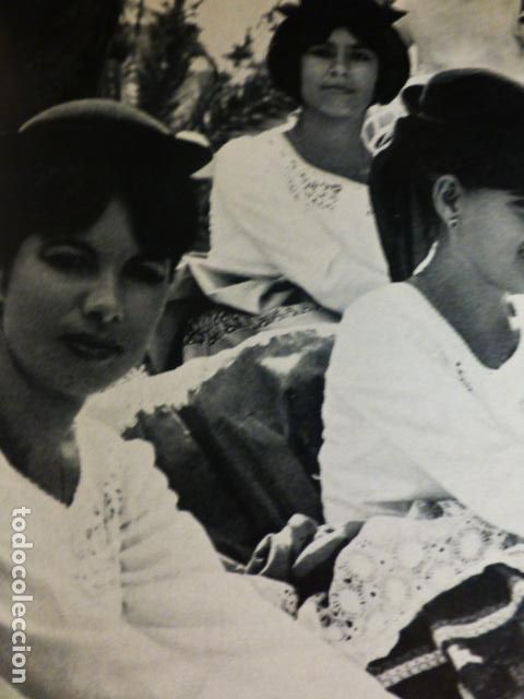 Documents Anciens: GRAN CANARIA CANTOS MUJERES ANTIGUO HUECOGRABADO