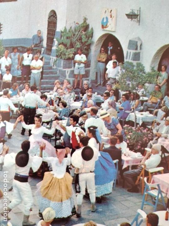 Old Documents: LAS PALMAS DE GRAN CANARIA PUEBLO CANARIO ANTIGUO HUECOGRABADO