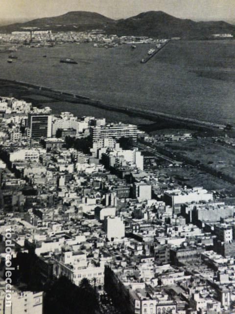 Old Documents: LAS PALMAS DE GRAN CANARIA VISTA AEREA ANTIGUO HUECOGRABADO