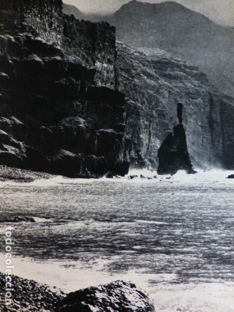 Documentos antigos: GRAN CANARIA EL DEDO DE DIOS ANTIGUO HUECOGRABADO