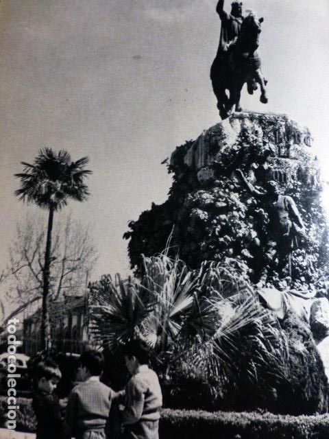Alte Dokumente: PLAMA DE MALLORCA MONUMENTO A JAIME I EL CONQUISTADOR ANTIGUO HUECOGRABADO