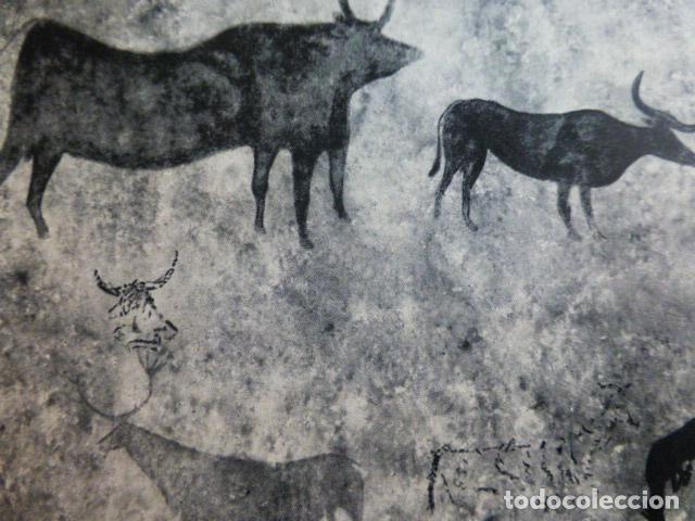 Documents Anciens: ALBARRACIN TERUEL PINTURAS RUPESTRES ANTIGUO HUECOGRABADO