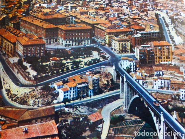 Alte Dokumente: TERUEL VISTA AEREA ANTIGUO HUECOGRABADO