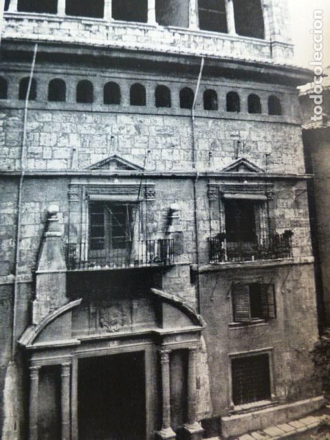 Documentos antiguos: TERUEL CASA DE LA COMUNIDAD ANTIGUO HUECOGRABADO
