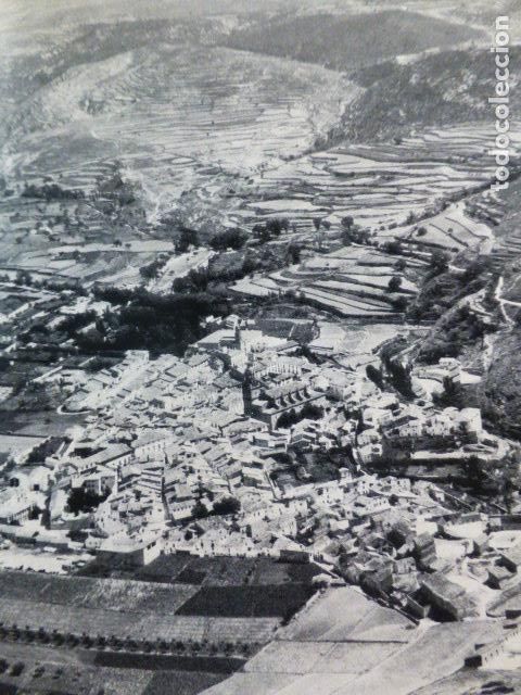 Documentos antiguos: RUBIELOS DE MORA TERUEL VISTA AEREA ANTIGUO HUECOGRABADO