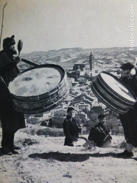 Documentos antiguos: HIJAR TERUEL SEMANA SANTA LOS BOMBOS ANTIGUO HUECOGRABADO