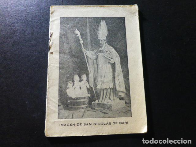 Documentos antiguos: TRIDUO A SAN NICOLAS DE BARI 1943 - Foto 1